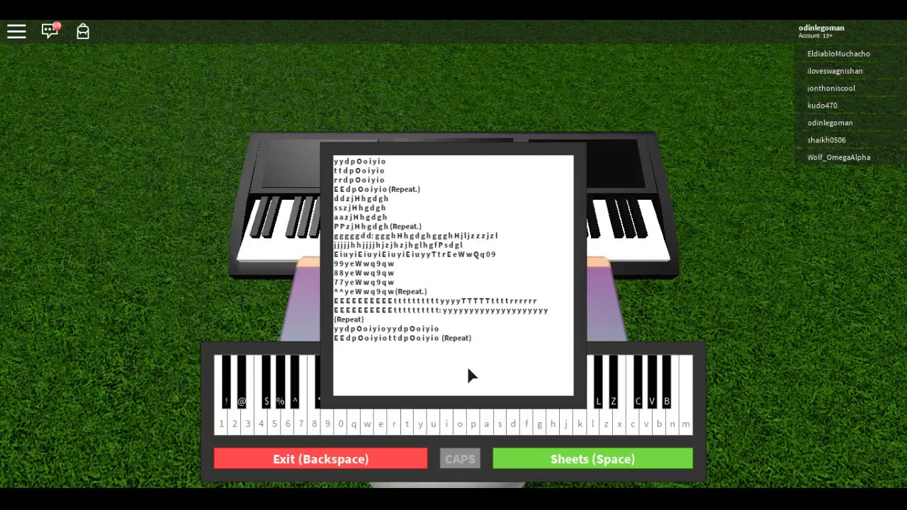 Megalovania - Roblox Piano - YouTube