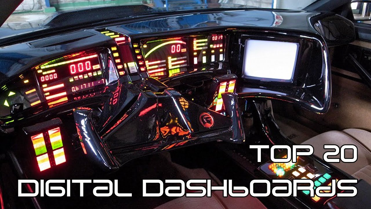 digital dashboard car 1980s - Stunning Column Slideshow image.