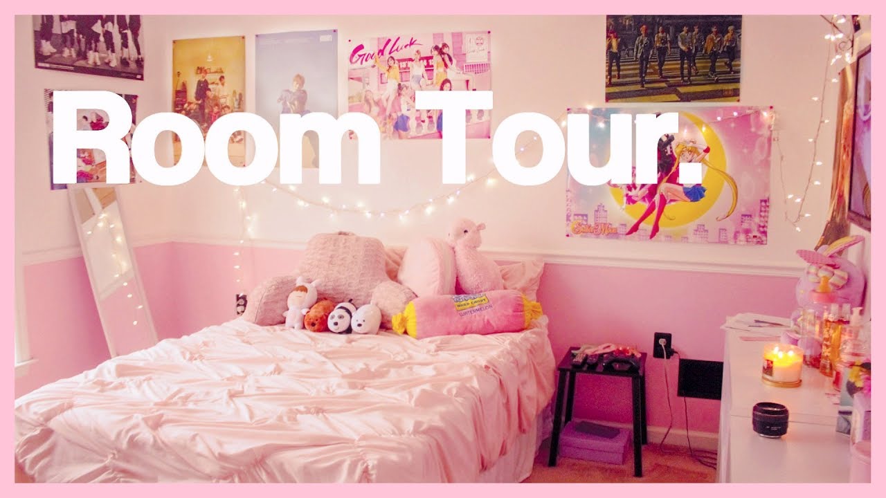 KPOP ROOM  TOUR 2020 PINK  KAWAII AESTHETIC  YouTube