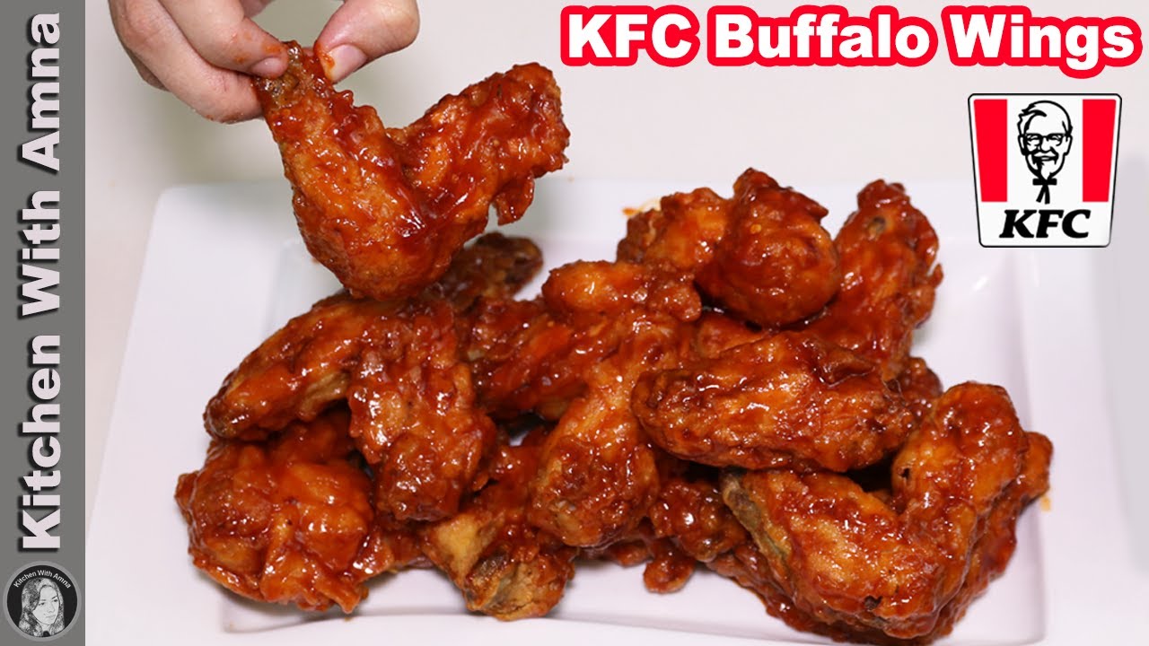 Kfc Buffalo Wings Recipe | Kfc Style Fried Chicken | Kitchen With Amna -  Youtube