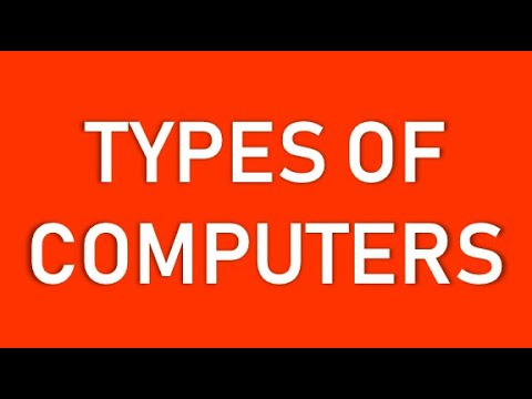 Types Of Computers (class Ix) - Youtube