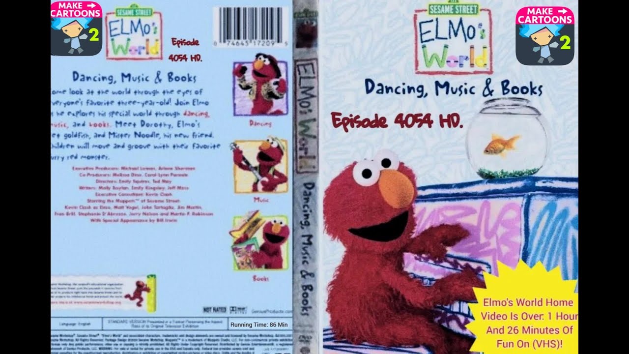 Sesame Street Elmos World Dancing Music Books Vhs Tested Rare | Images ...