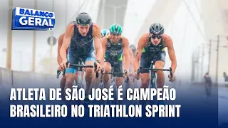 Esporte &#8211; Atleta de São José é campeão brasileiro no Triathlon Sprint