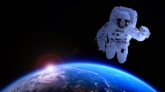 astronaut in space