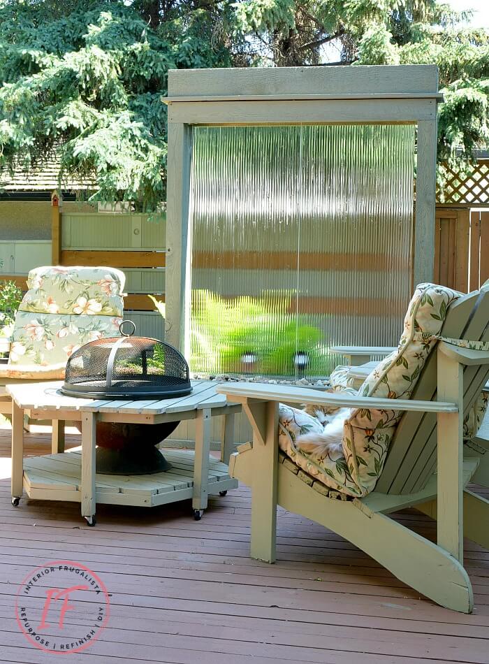 Diy Outdoor Water Wall Privacy Screen