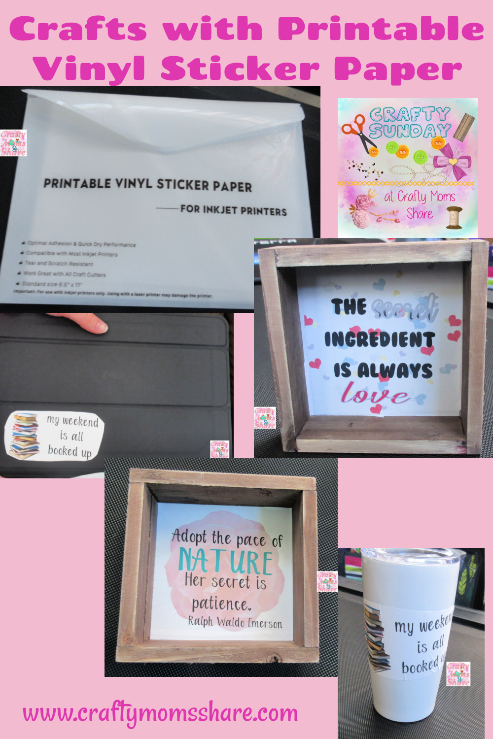 crafty moms share printable vinyl sticker paper projects crafty sundays