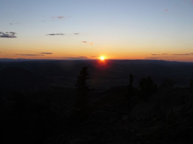 Sunset on Laramie Peak 8-9-15