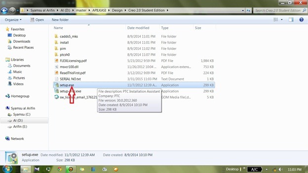 Cara Install Creo Parametric Student Editions Al Arifin S