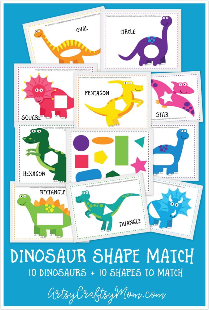 Dinosaur Matching Game Printable