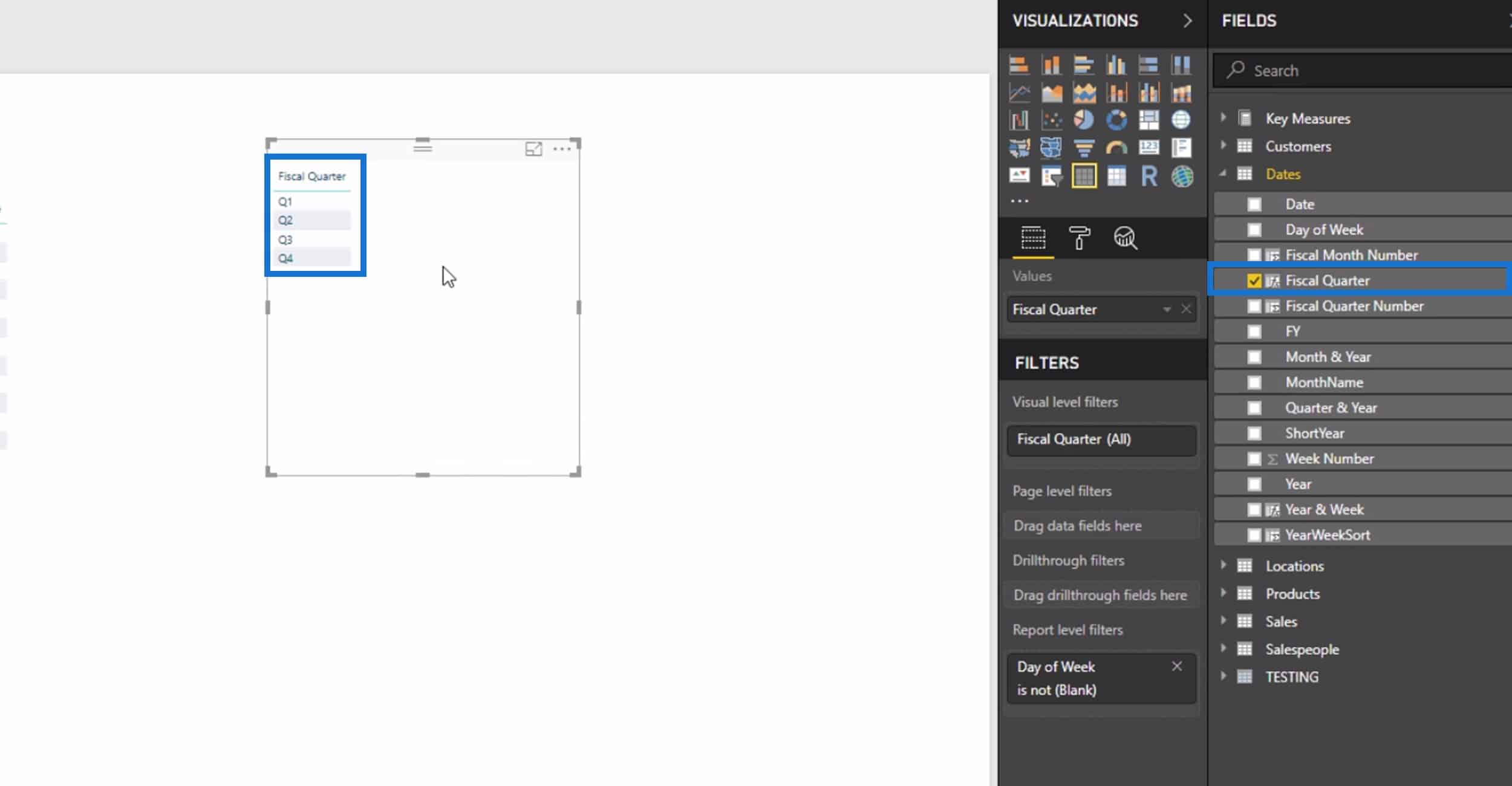 Filtering Data By Custom Fiscal Years And Quarters Using Calculated ...