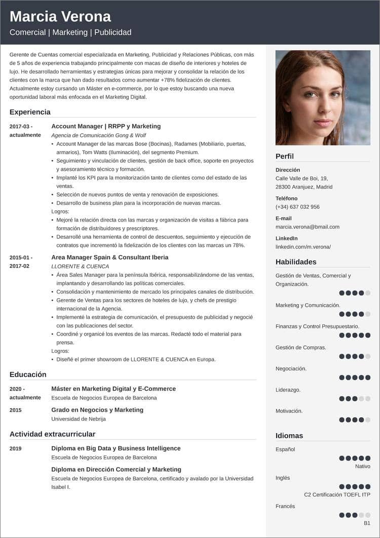 Como Redactar Un Cv Profesional - Image to u