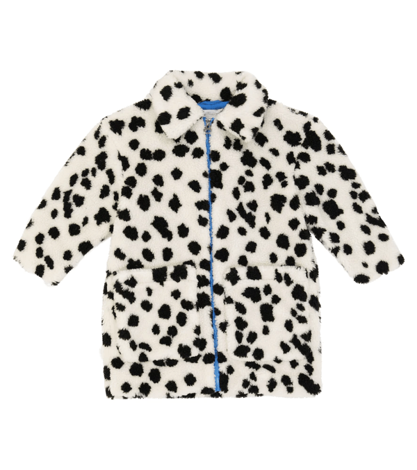 Dalmatian Spot Faux Shearling Coat