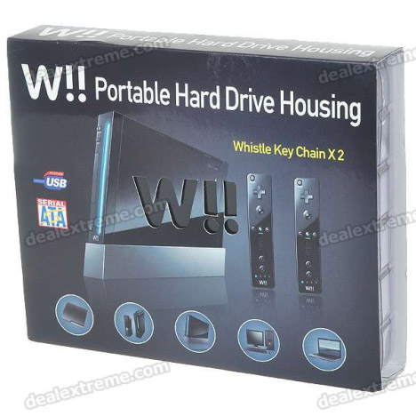 W!! External Hard Drive Casing Looks Like A Nintendo Wii