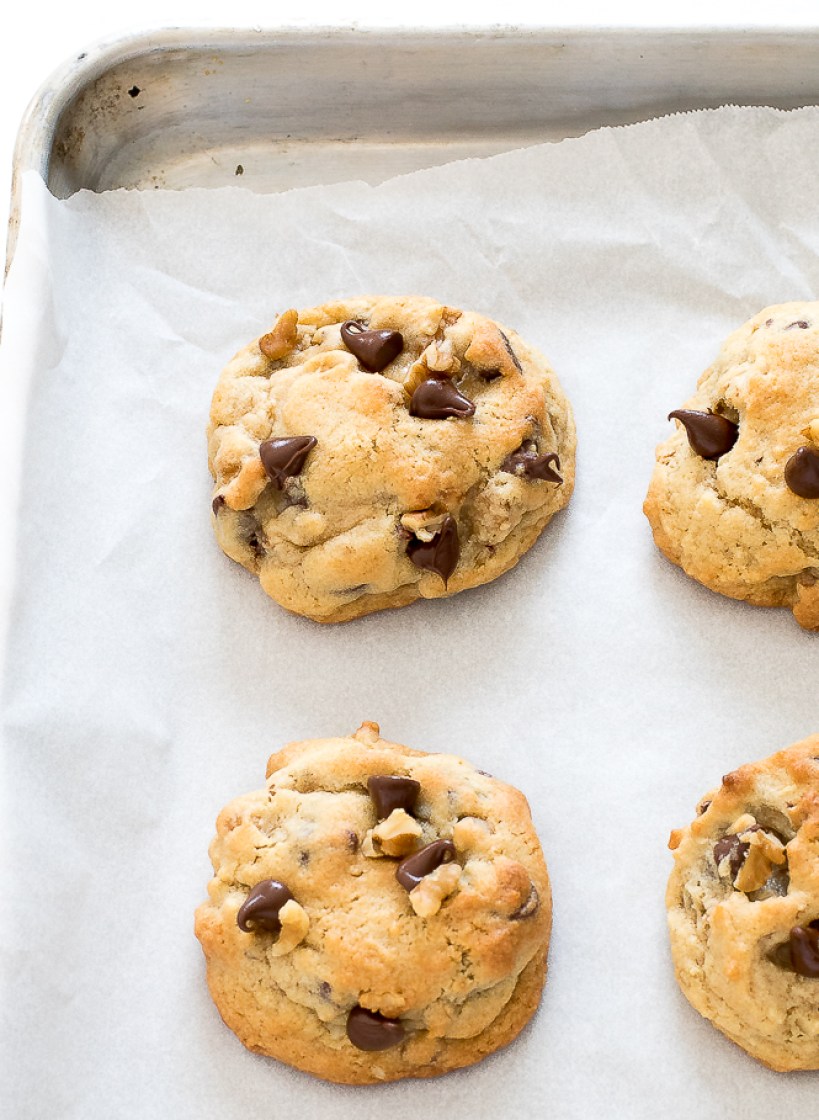 Bakery Style Chocolate Chip Walnut Cookies