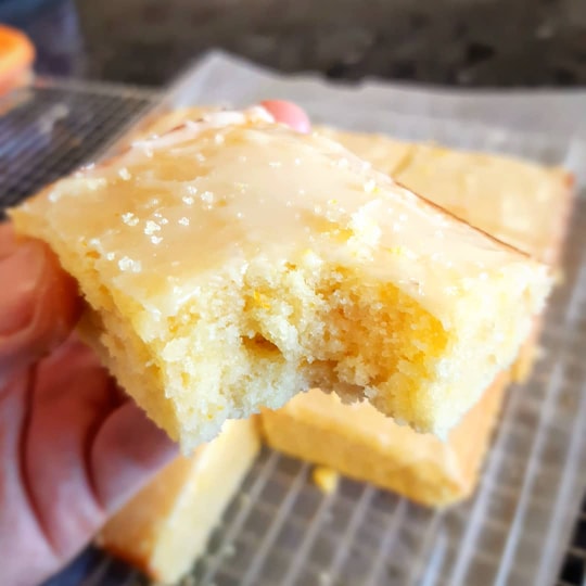 Orange & Almond Blondies