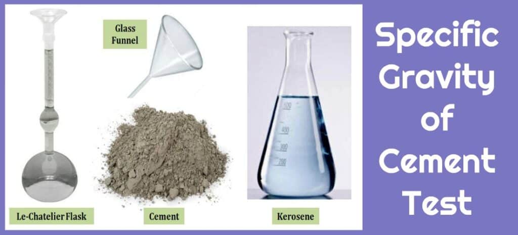 Specific Gravity of cement Test