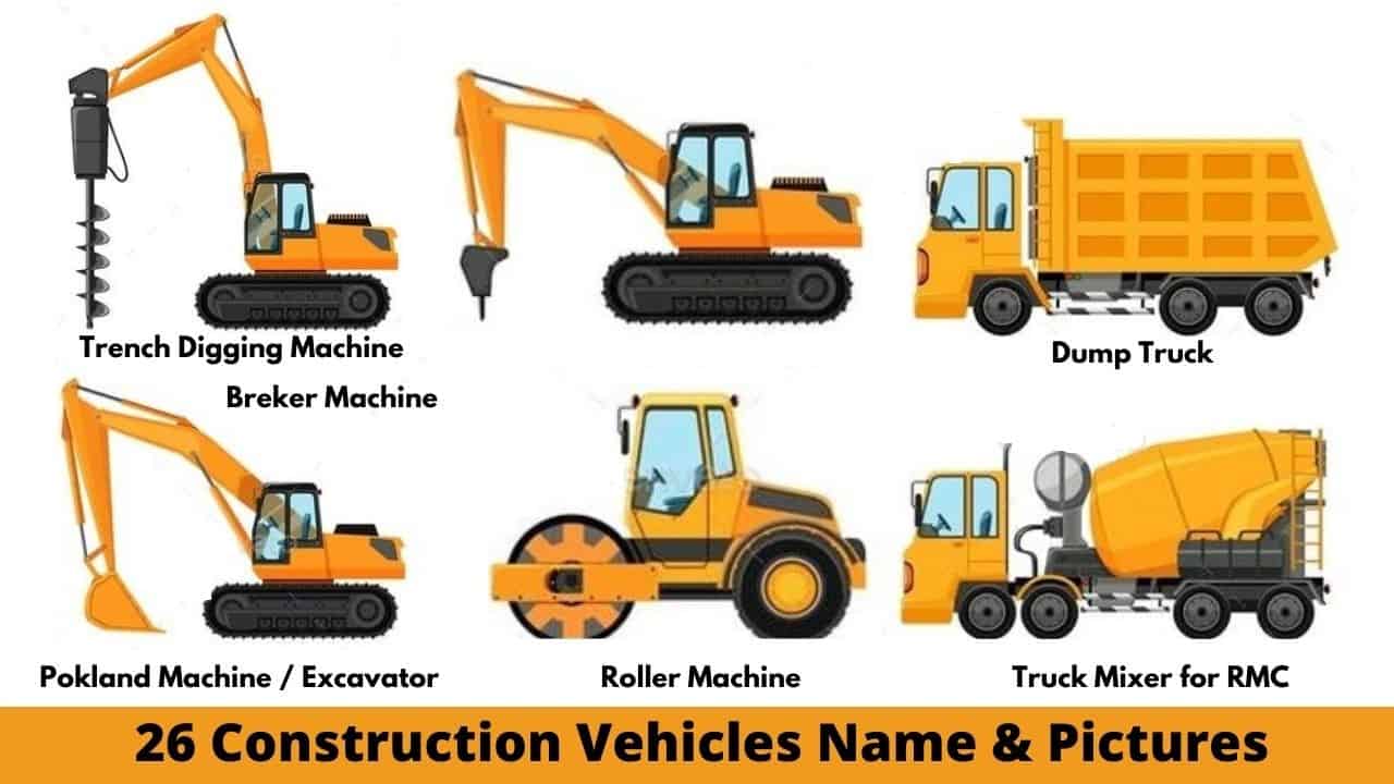 Types of Construction Vechicles