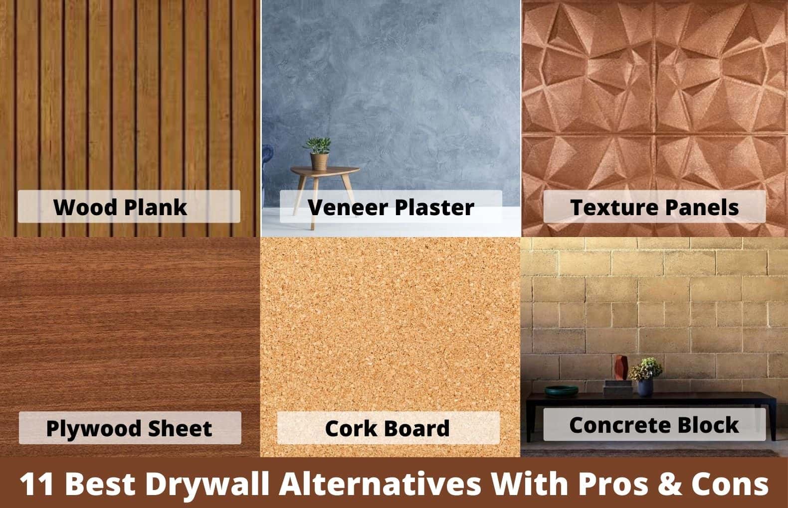 Alternative to drywall