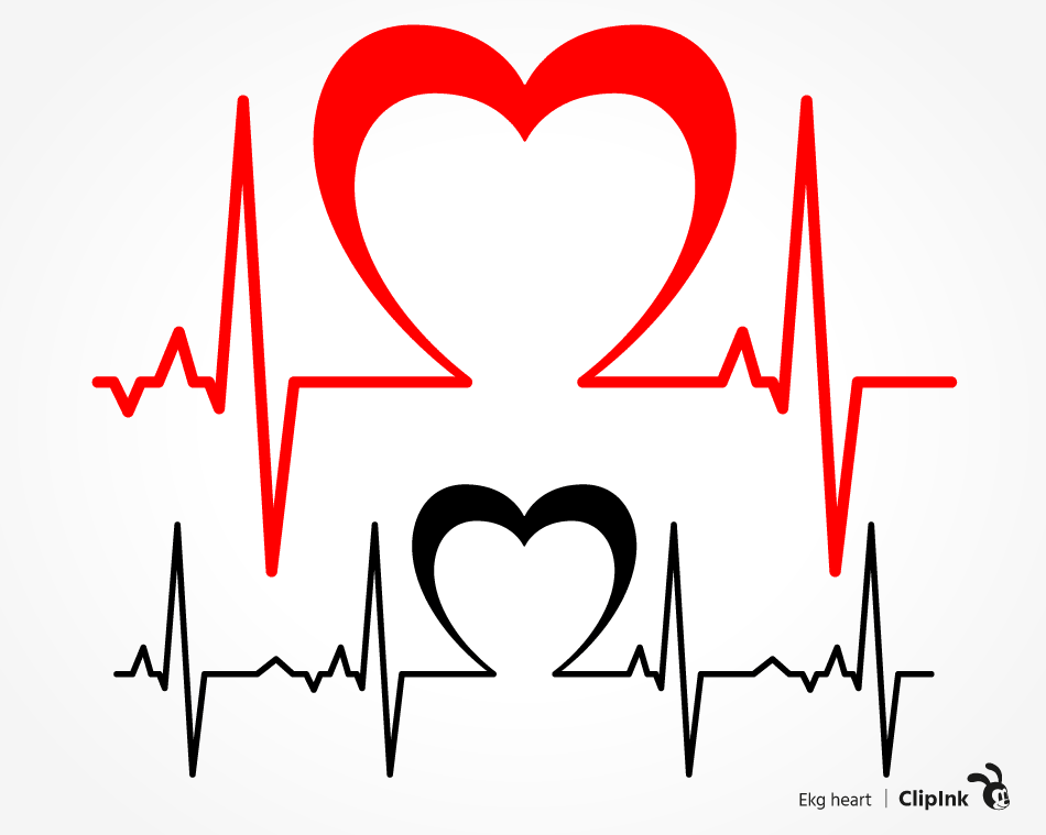 ekg heart svg