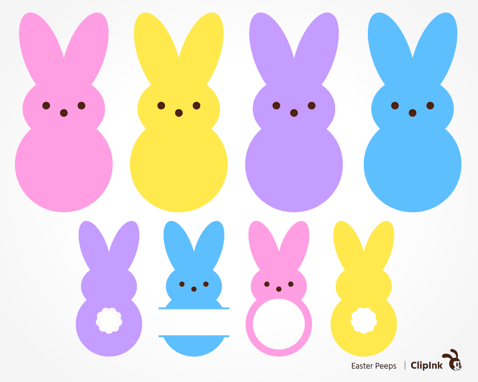 easter peeps clipart