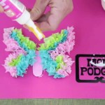 Paper Tissue Crafts Kids Craft Tissue Paper Butterflies With Mod Podge Washout Youtube