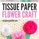 Paper Tissue Crafts Tissue Paper Flower Craft Easy Peasy And Fun