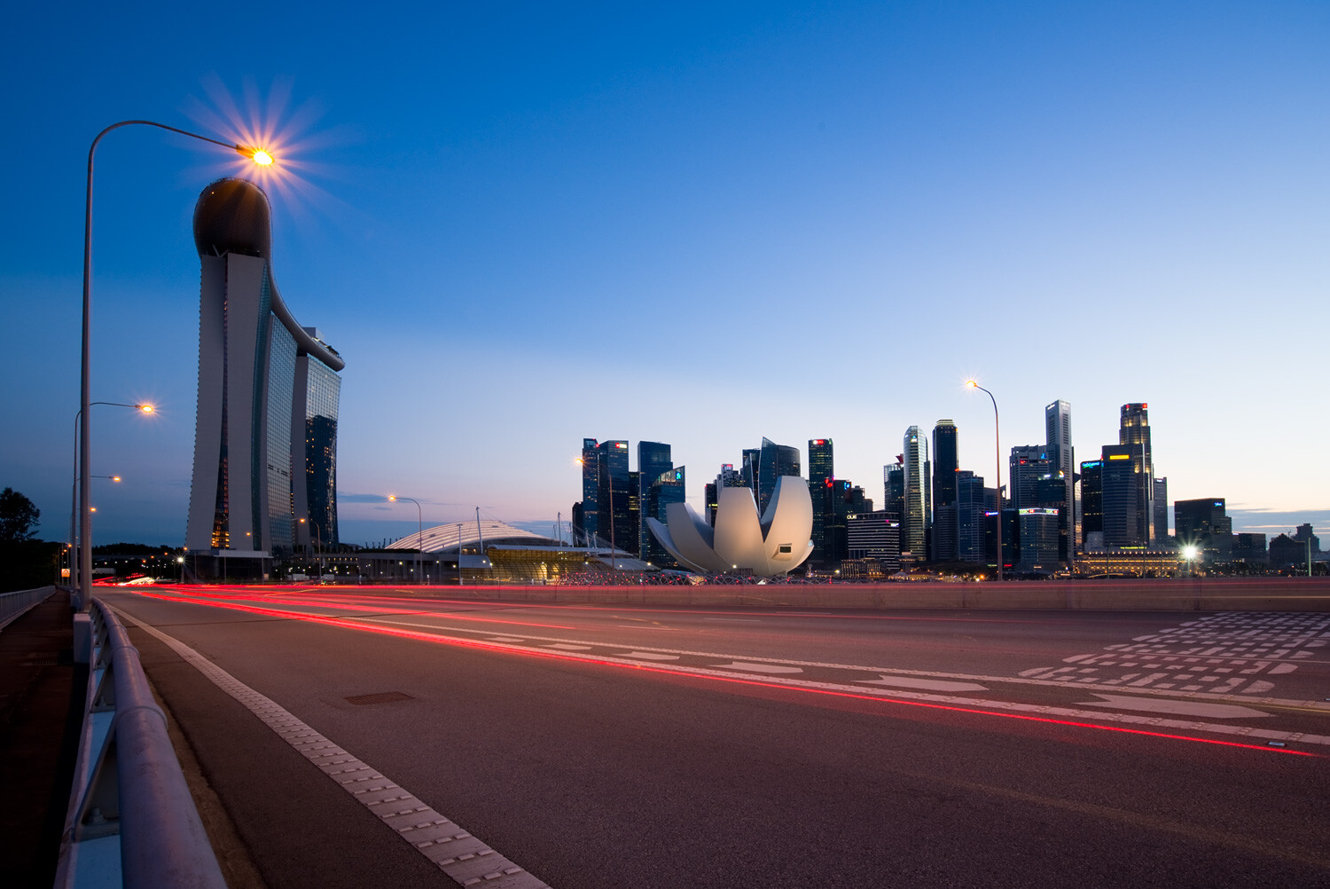 Singapore - Using Neutral Density Filters for Cityscape Photography at Blue Hour