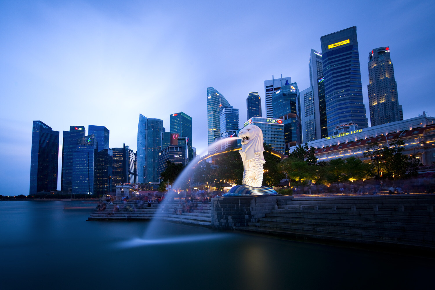 Singapore Using Neutral Density Filters for Cityscape Photography at Blue Hour