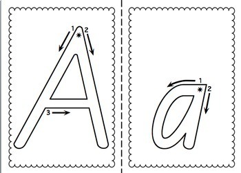 qld beginners font alphabet tracing sheets by miss jacobs little learners