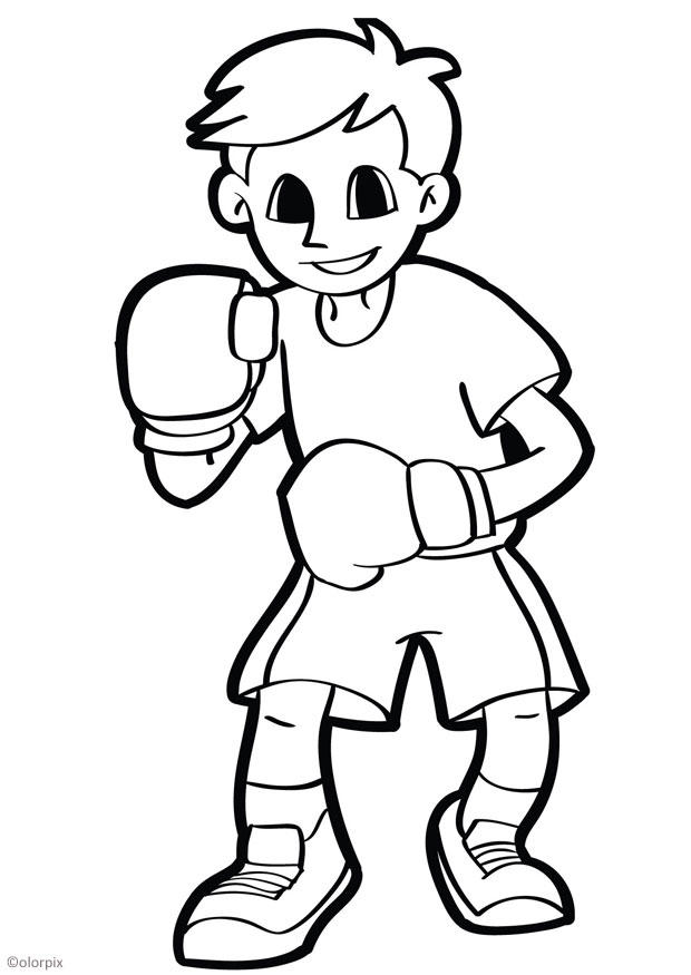 Coloriage boxer img 26043