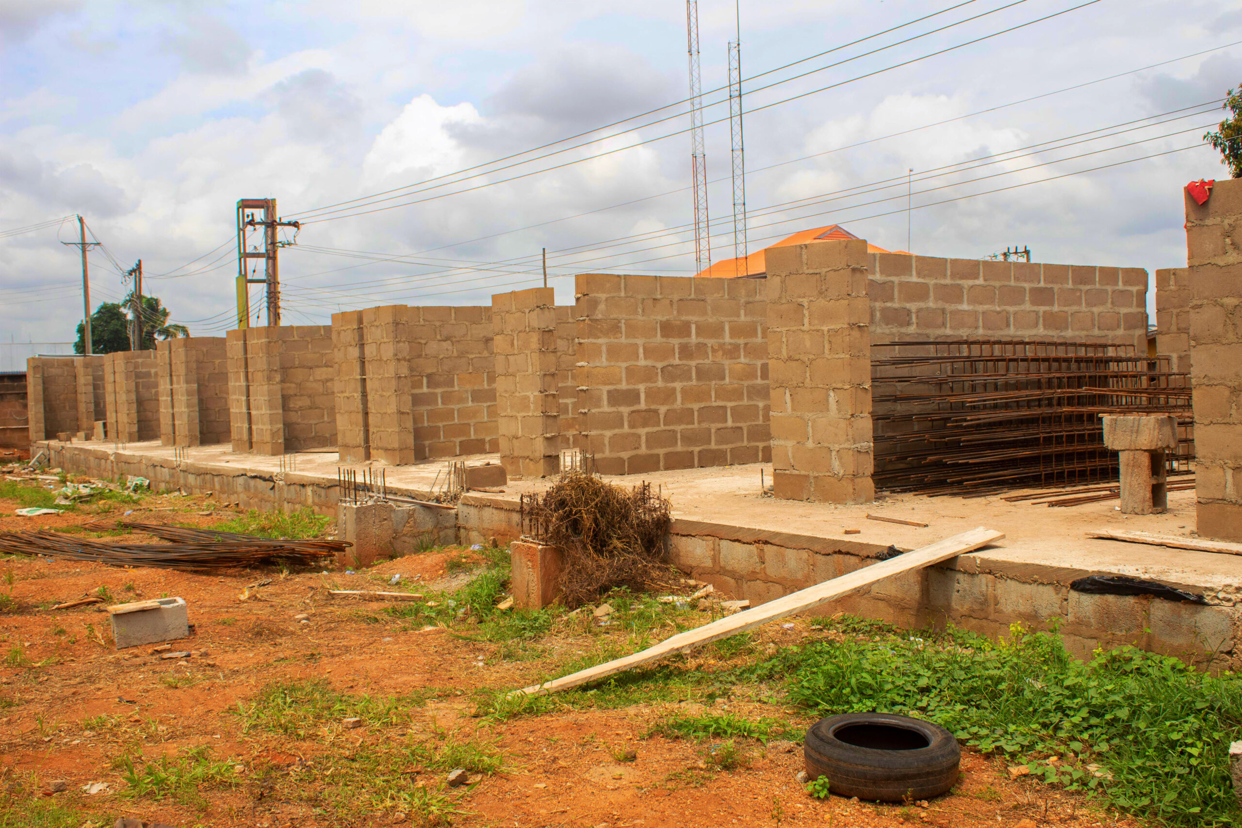 Picture of the ongoing ICT Hub at Mokola, Ibadan construction taken on June 22, 2021