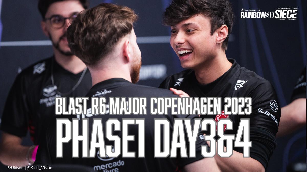 『レインボーシックス シージ』世界大会"BLAST R6 Major Copenhagen 2023" Phase1 DAY3&4結果：APAC7チームが敗退、メジャーの戦場は"フェーズ"2へ