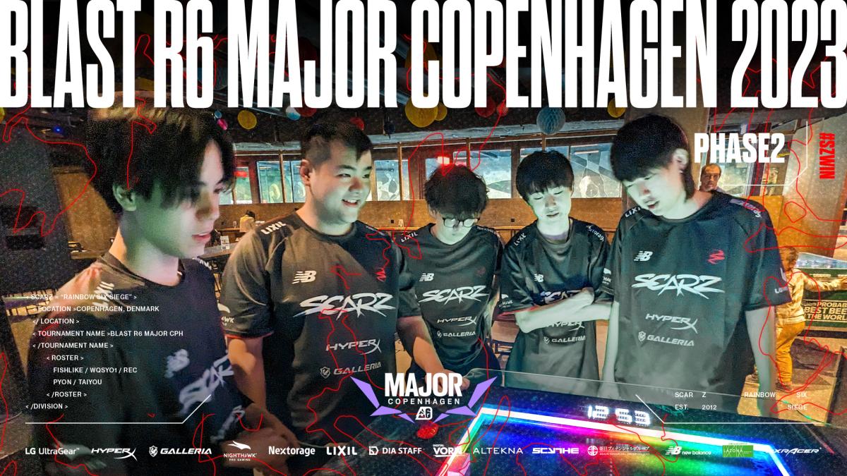 『レインボーシックス シージ』世界大会"BLAST R6 Major Copenhagen 2023" Phase2 DAY1&2結果：日本王者SCARZは1勝1敗で世界に存在感示す