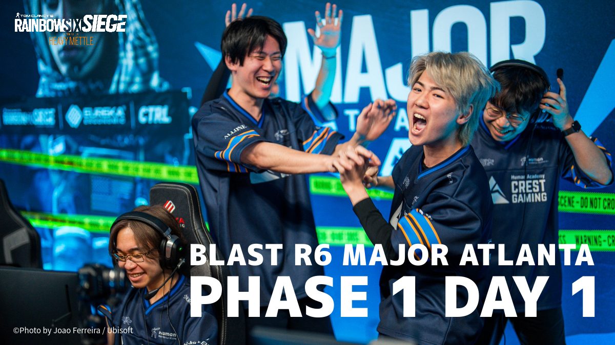 レインボーシックス シージ：世界大会"BLAST R6 Major Atlanta" PHASE 1 DAY 1結果 / 日本チームCAGとCGLは1勝でチャンス継続