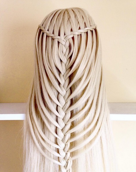 20 Waterfall Braid Ideas - A Collection of Lovely Waterfall Braids