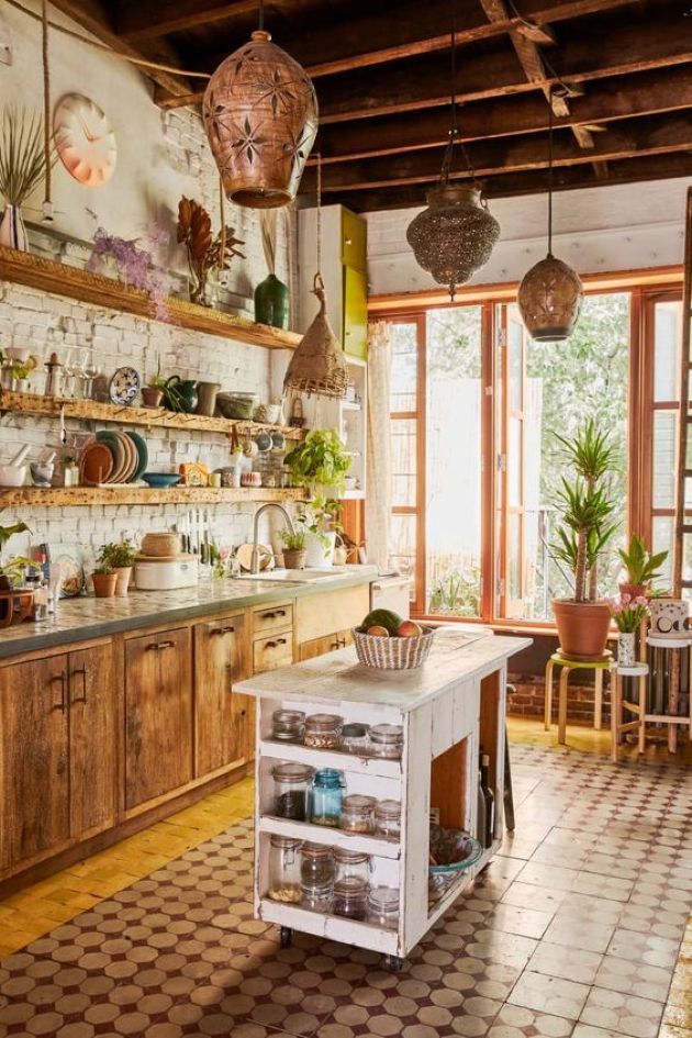 Beautiful Bohemian Style Kitchen Decoration Ideas 13