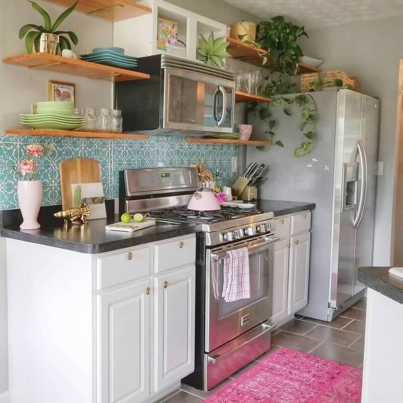 Beautiful Bohemian Style Kitchen Decoration Ideas 17