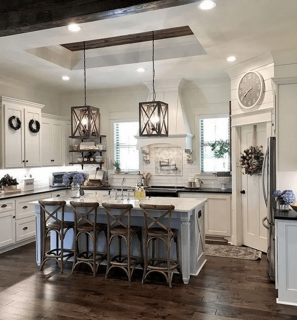 32 Fabulous Modern Farmhouse Kitchen Design Ideas HMDCRTN