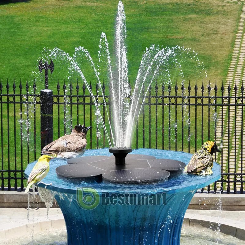 Solar Bird Bath Fountain Water Pump