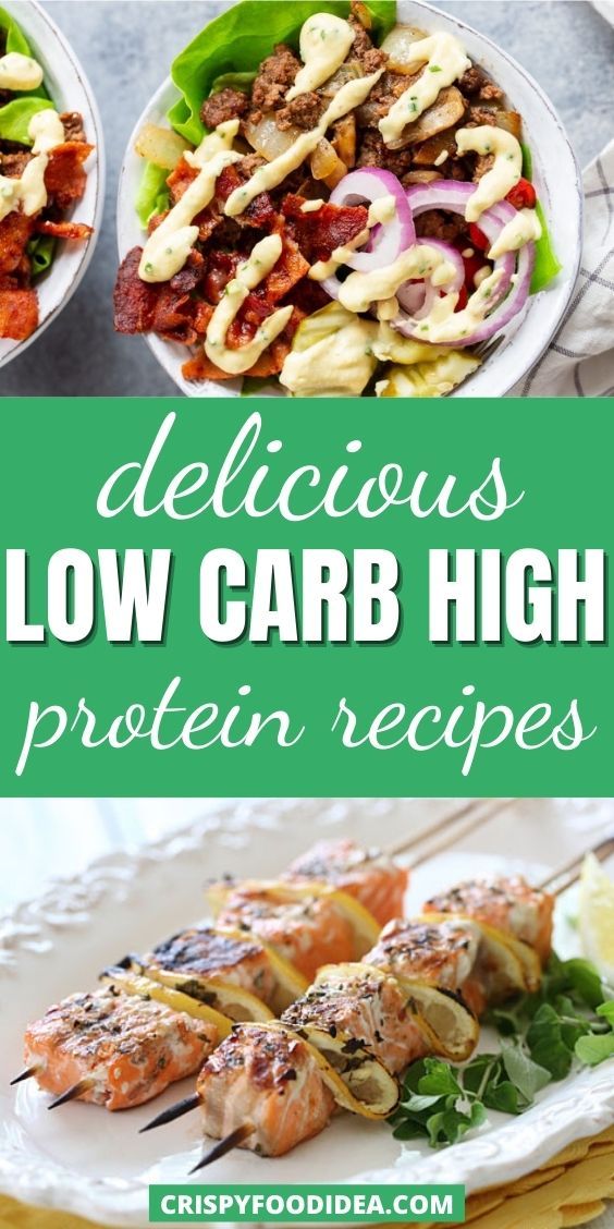 low carb high protein recipes