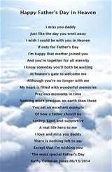 Pin Fathers Day Poems In Heaven on Pinterest