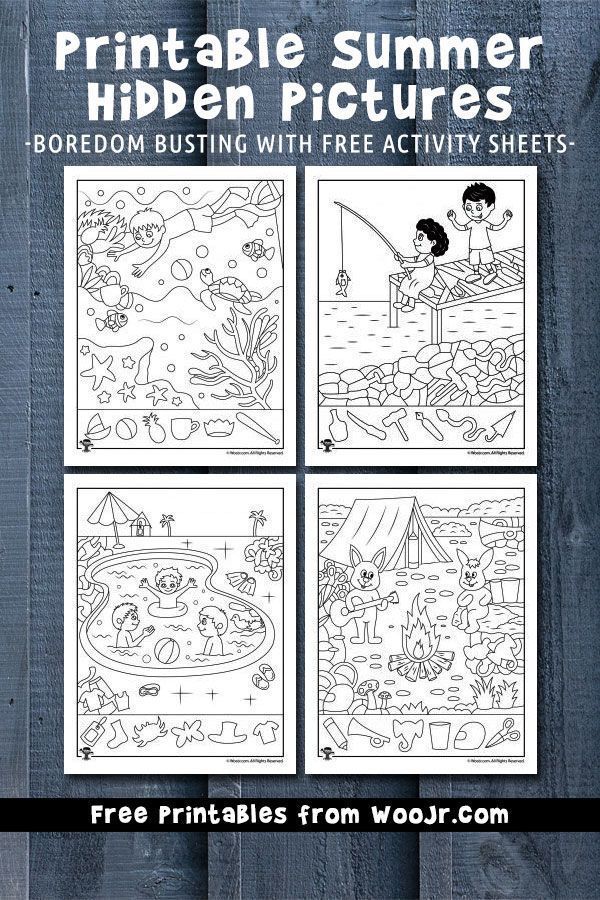 9 fun and free summer hidden pictures activity pages for effective