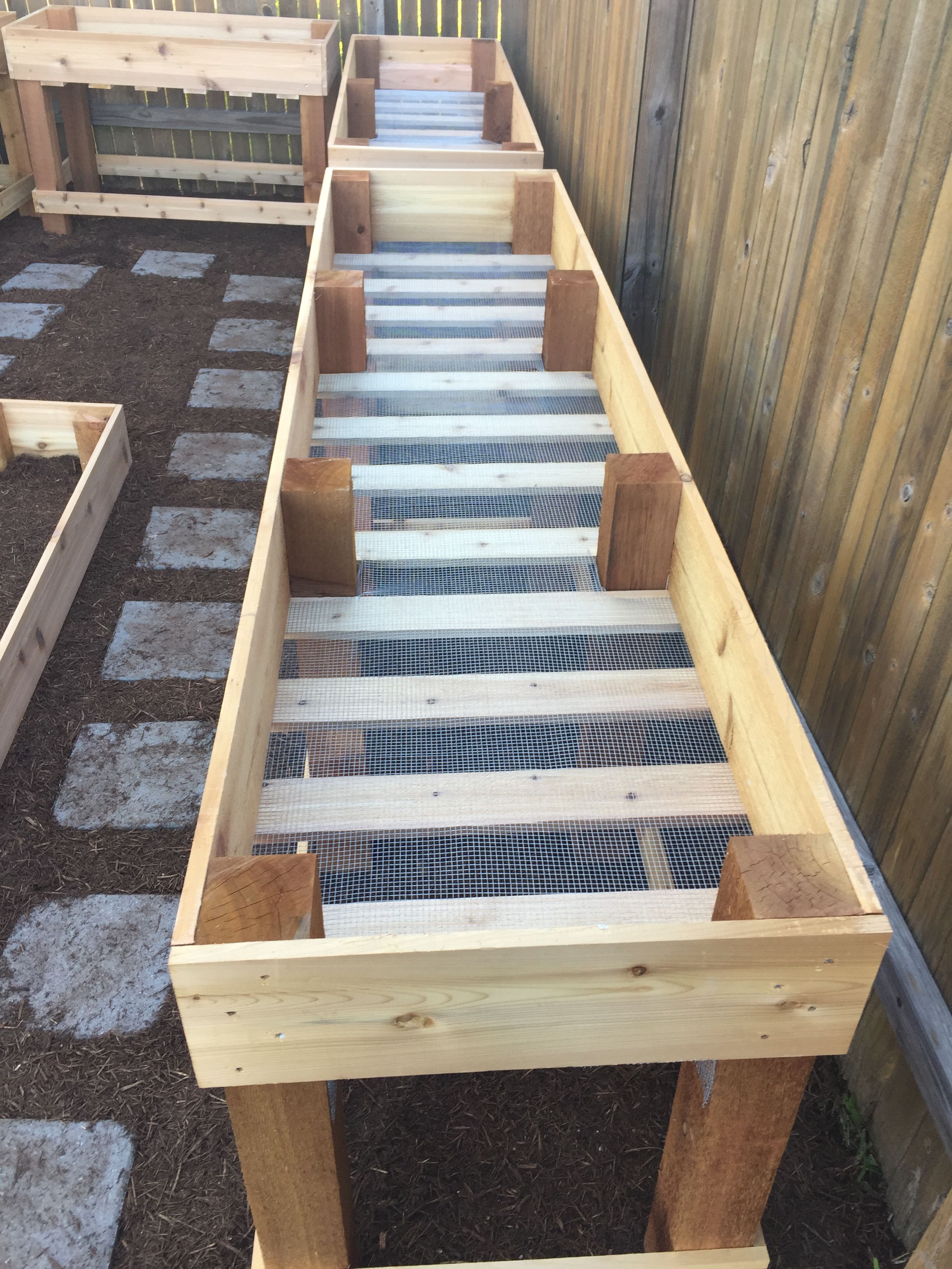 Custom counter height garden boxes