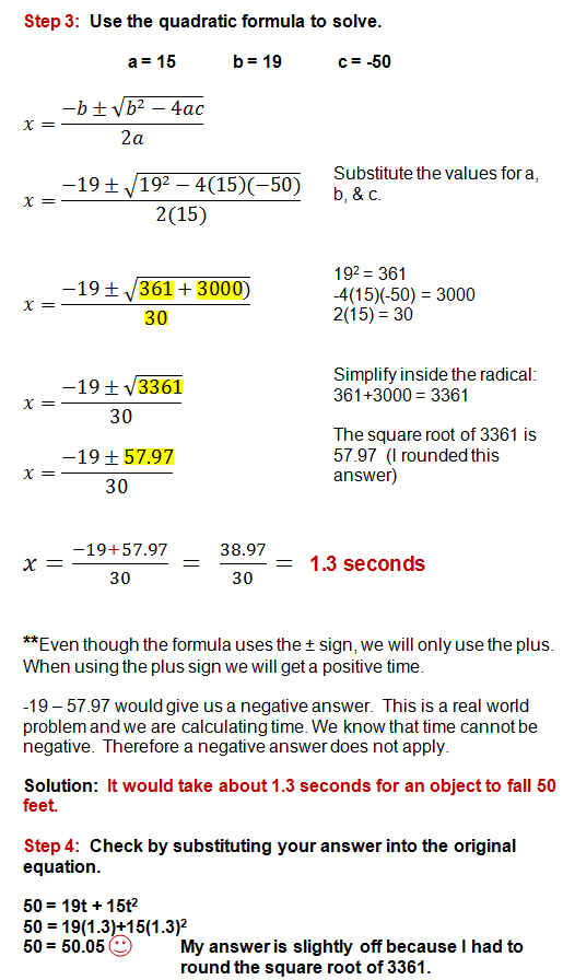 Quadratic Formula Quadratics Solving