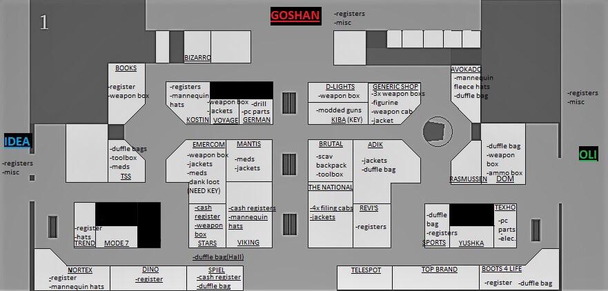 Want to know all the ins and outs of the map. Interchange Mall 1st Floor Loot Locations Work In Progress R Escapefromtarkov