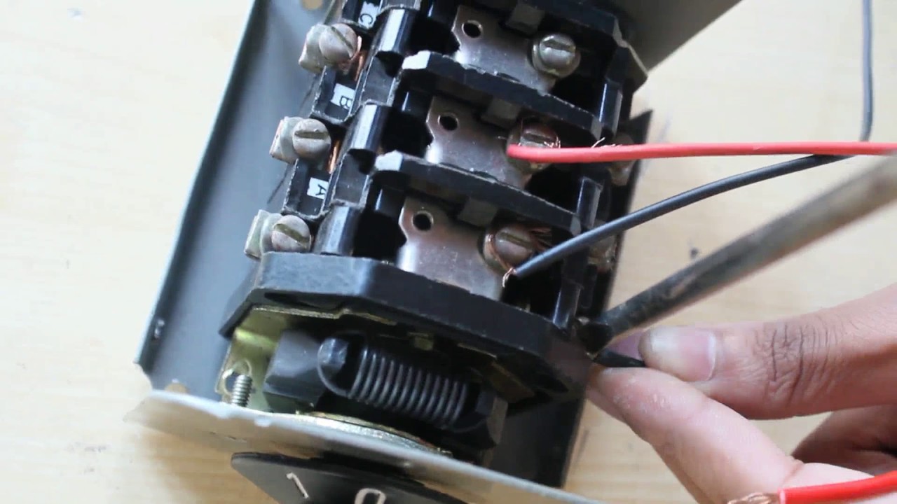 How To Make Change Over Switch Connection Change Over Switch Electrical Works Motor