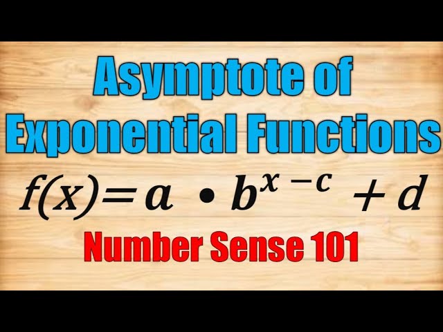 Asymptote Of Exponential Functions