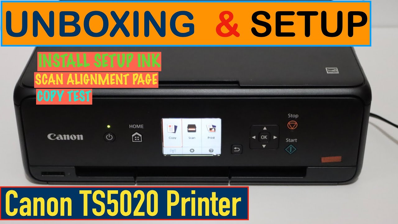 Are you looking for the canon pixma ts5020 manual? Canon Pixma Ts5020 Setup Unboxing Scan Alignment Page Copy Test Review Youtube