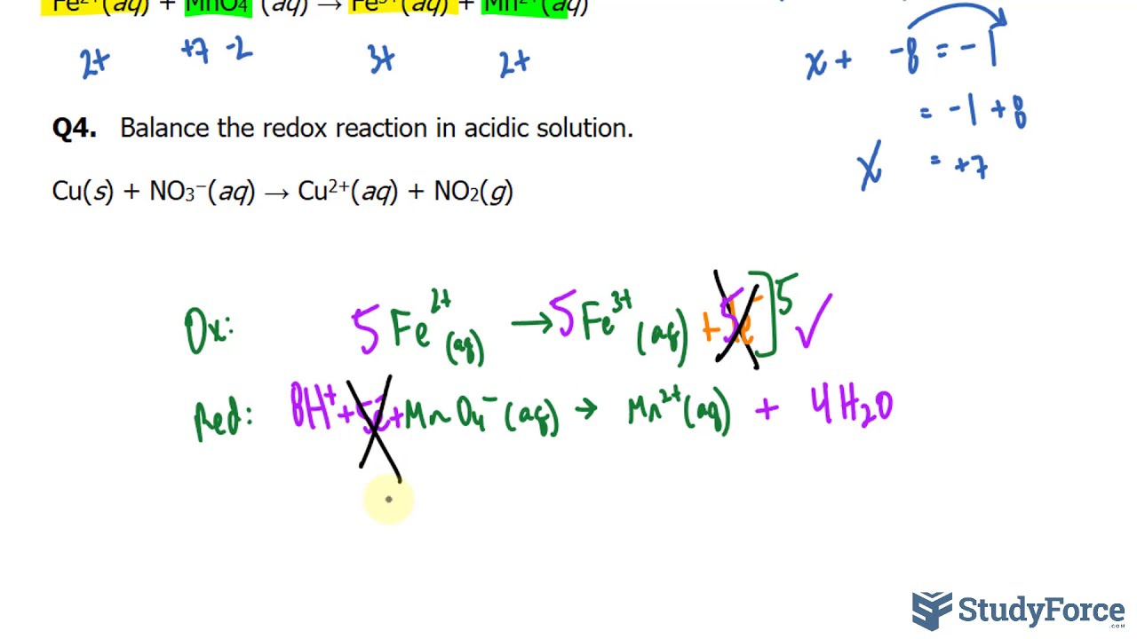 Balancing Redox Equations