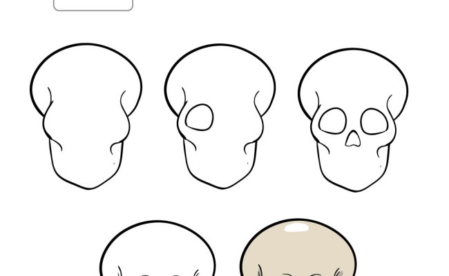 How To Draw A Human Skull Step By Step Drawing Tutorials Skulls ...